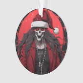 Cool Goth Punk Crâne Anime Père Noël Demon (devant)