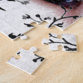 Cool Gothic Floral Girly Eye of Cat Legpuzzel (Zijkant)