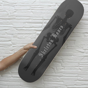 Cool Gothic Skelet Botten Halloween Skateboard