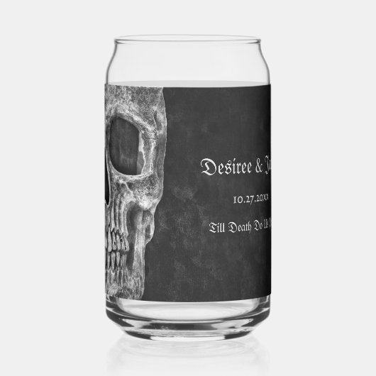 Cool Gothique Moitié Crâne Noir et Blanc Grunge (Recto)