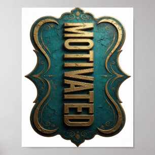 Cool Goud GEMOTIVEERD Poster