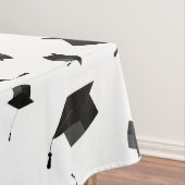 Cool Graduing Caps Black and White Tafelkleed (Voorbeeld)