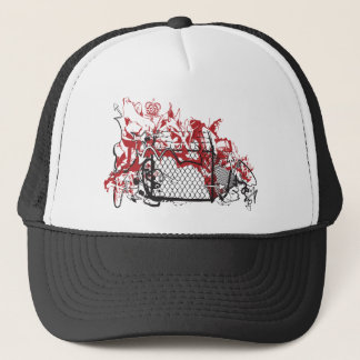 Cool Graffiti Fence.ai Trucker Pet