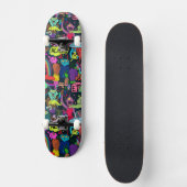 cool graffiti liefhebbers patroon skateboard (Voorkant)