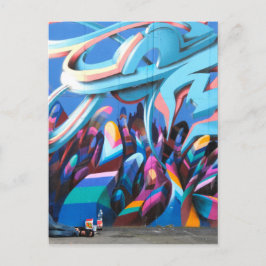 Cool Graffiti Muur Briefkaart