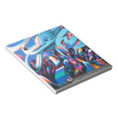 Cool Graffiti Muur Notitieblok (Schuin)