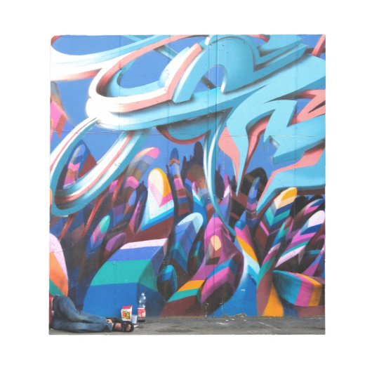 Cool Graffiti Muur Notitieblok (Voorkant)