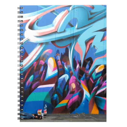 Cool Graffiti Muur Notitieboek (Voorkant)