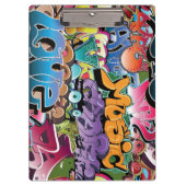 Cool Graffiti Street Art Abstract Klembord (Voorkant)