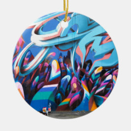 Cool Graffiti Wall Keramisch Ornament