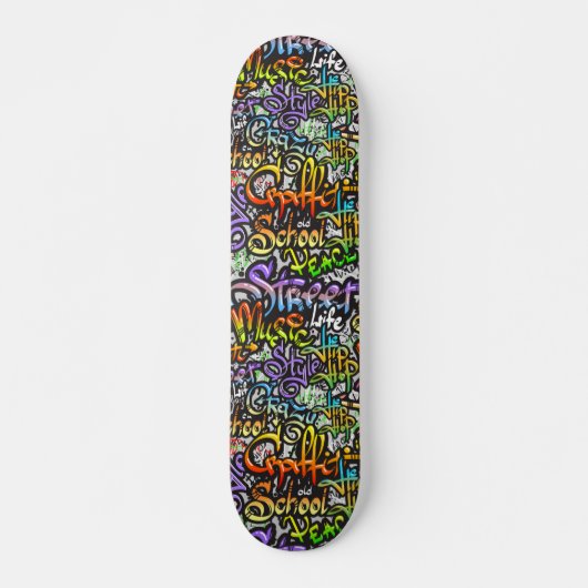 Cool Graffiti Word Art Design Skateboard (Voorkant)