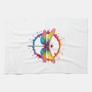 Cool Grafische Tie Dye Zonnebril Libelle Illustra Theedoek