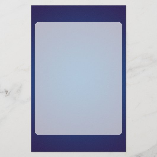 Cool Grainy Deep Blue Vignette Briefpapier (Voorkant)
