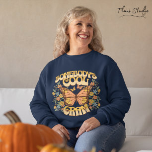 Cool Gram Vlinder Wilde Bloem  Retro Trui