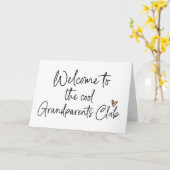 Cool Grand-parents Club Bébé Grossesse Faire-part (Fleur jaune)