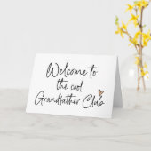 Cool Grandfathers Club Baby Zwangerschapsaankondig Kaart (Gele Bloem)