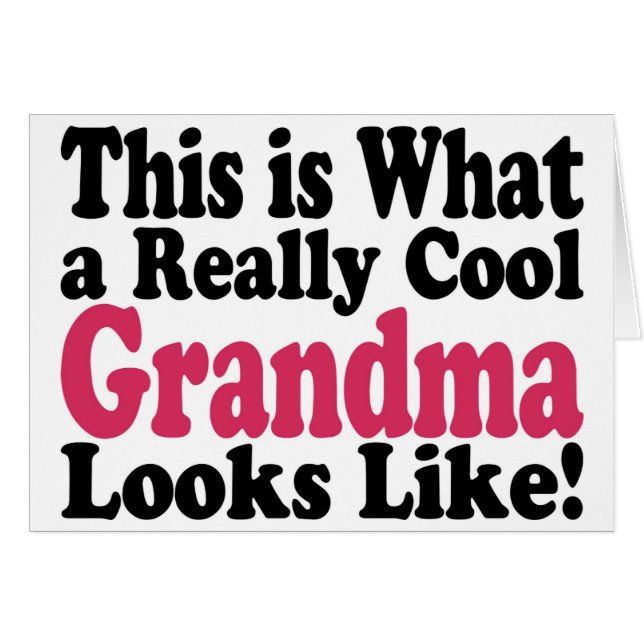 Cool Grandma (Voorkant Horizontaal)