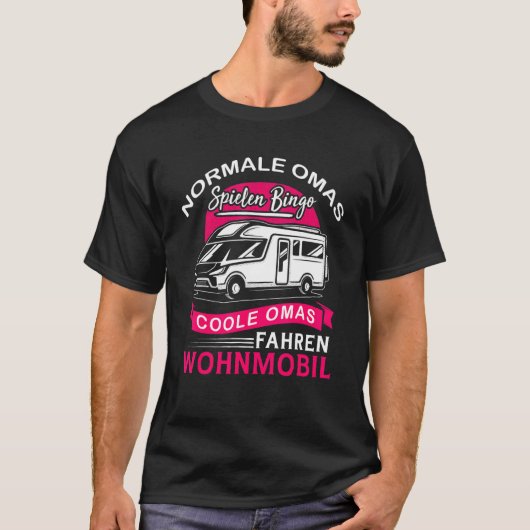 Cool Grandma's Driving Motorhome Camping & Camper T-shirt (Voorkant)