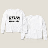 Cool Grandpa Hero art de mots Grandgirl (Motif Recto et Verso)
