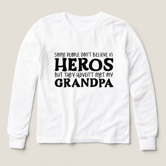 Cool Grandpa Hero art de mots Grandgirl (Motif recto)
