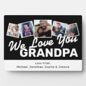 Cool Grandpa Photo Collage Fotoplaat (voorkant)