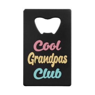 Cool Grandpas Club II Kredietkaart Flessenopener