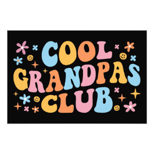 Cool Grandpas Club III Foto Afdruk
