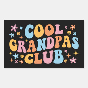 Cool Grandpas Club III Rechthoekige Sticker