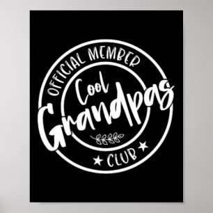 Cool Grandpas Club officieel lid  voor WOM Poster