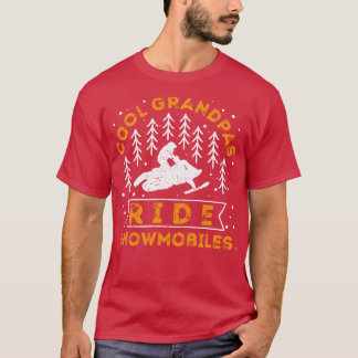Cool Grandpas Ride Snowmobiles 2 T-shirt