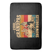 Cool Grandpas rides Snowmobies Snowmobile Snowmob Badmat (Voorkant Verticaal)