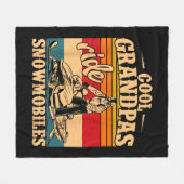 Cool Grandpas rides Snowmobies Snowmobile Snowmob Fleece Deken (Voorkant (Horizontaal))