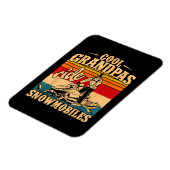 Cool Grandpas rides Snowmobies Snowmobile Snowmob Magneet (Linkerzijde)