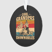 Cool Grandpas rides Snowmobies Snowmobile Snowmob Ornament (voorkant)