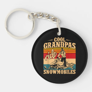 Cool Grandpas rides Snowmobies Snowmobile Snowmob Sleutelhanger