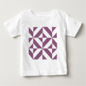Cool Grape Geometric Deco Cube Pattern (Voorkant)