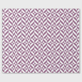 Cool Grape Geometric Deco Cube Pattern Cadeaupapier (Vlak)
