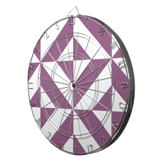 Cool Grape Geometric Deco Cube Pattern Dartbord (Voorkant Rechts)