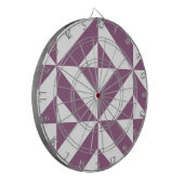 Cool Grape Geometric Deco Cube Pattern Dartbord (Voorkant Links)