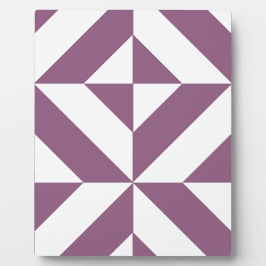 Cool Grape Geometric Deco Cube Pattern Fotoplaat (Voorkant)