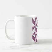 Cool Grape Geometric Deco Cube Pattern Koffiemok (Links)