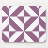 Cool Grape Geometric Deco Cube Pattern Muismat (Voorkant)