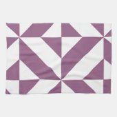 Cool Grape Geometric Deco Cube Pattern Theedoek (Horizontaal)
