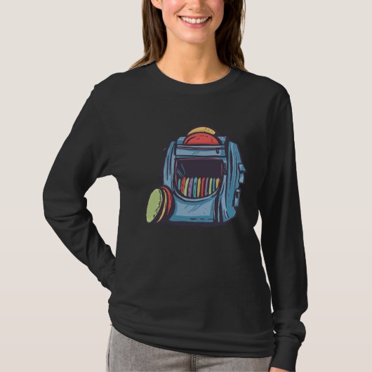 Cool Graphic Disc Golf Backpack T-shirt (Voorkant)