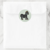 Cool graphic GORILLA - Natuur - Afrika Ronde Sticker (Tas)