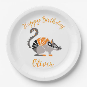 Cool graphic - NUMBAT- Happy Birthday- Feest Papieren Bordje