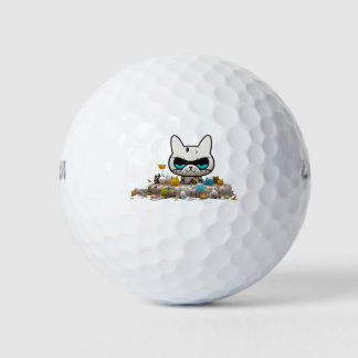 Cool grappig buitenaards monster kat golfballen