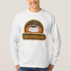 Cool grappig koffiekopje Cafe Coffee Shop Naam T-shirt