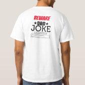 Cool Grappig Papa Joke Design T-shirt (Achterkant)
