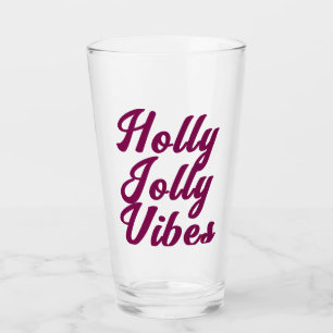 Cool Grappig Stijlvol Modern Vrolijk Kerstbier Glas